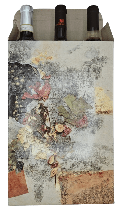 Geschenkdoos met motief voor wijn/spirits