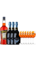 Pack - Apérol + Prosecco + 6 Verres - Apéritif italien