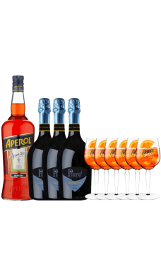Pack - Apérol + Prosecco + 6 Verres - Apéritif italien