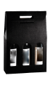 Coffret cadeau avec ouverture pour 3 bouteilles de vin/spiritueux italien