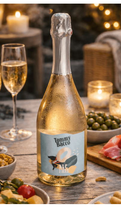 Tommy Bacco - vin pétillant italien 0,0% (Vénétie)