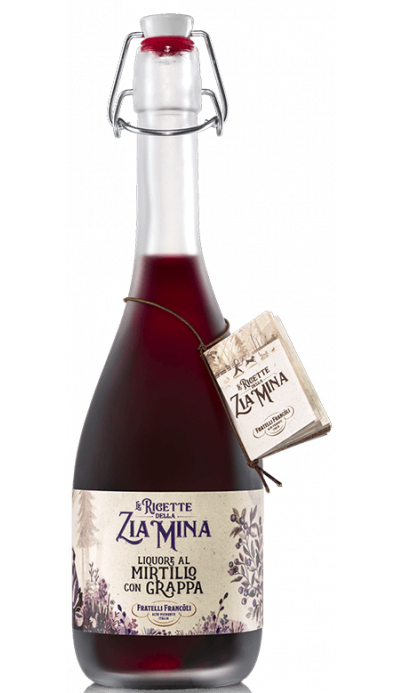 Liquore al Mirtillo con grappa Zia Mia