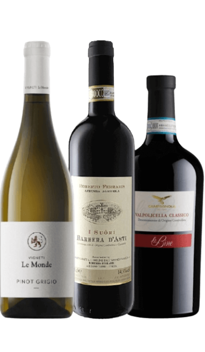 Coffret de 3 vins italiens NORD