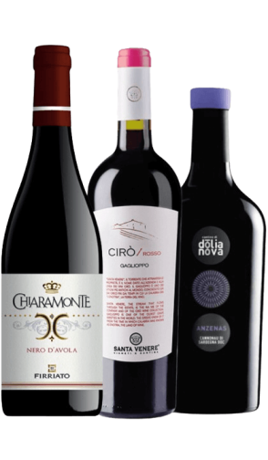 Coffret de 3 vins italiens SUD Coffret de 3 vins italiens SUD
