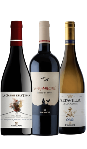 Coffret de 3 vins italiens SICILE Coffret de 3 vins italiens SICILE